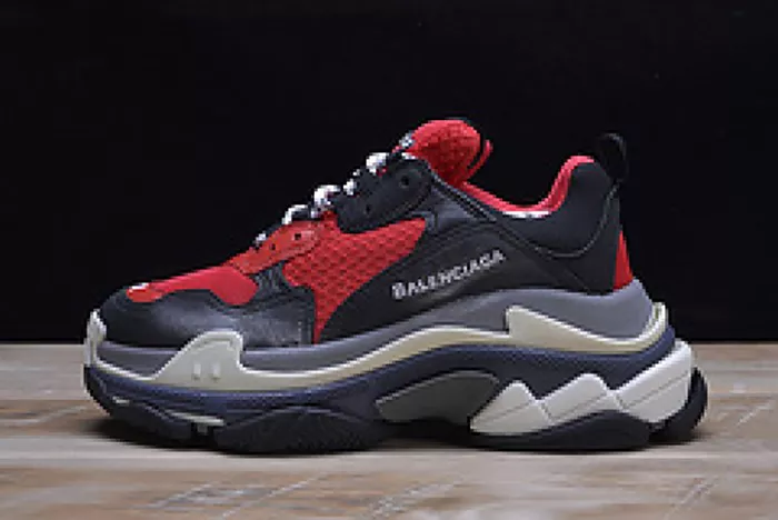 Ba*len*cia*ga triple s sneakers red black