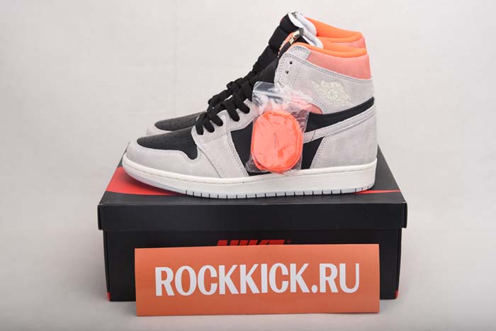 Air Jordan 1 Retro High OG ''Grey Crimson'' - Air Jordan - 555088-018