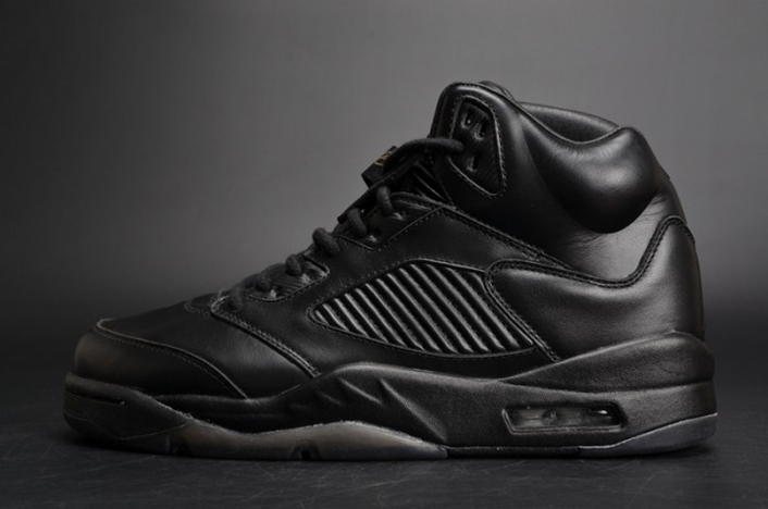 Air Jordan 5 Retro Prem ''Triple Black'' mens 881432-010