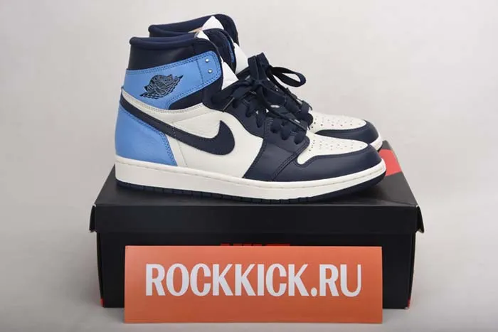 AIR JORDAN 1 OBSIDIAN UNIVERSITY BLUE 555088-140