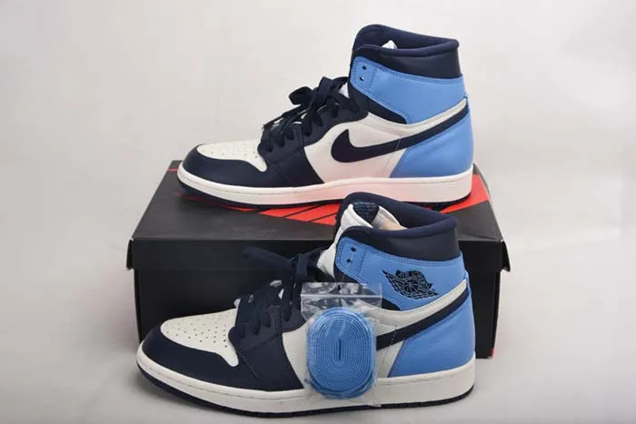 AIR JORDAN 1 OBSIDIAN UNIVERSITY BLUE 555088-140