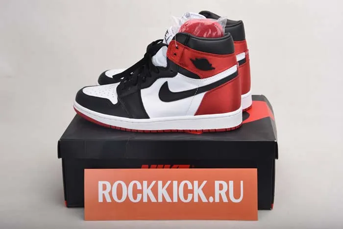 JORDAN 1 RETRO HIGH SATIN BLACK TOE - CD0461-016