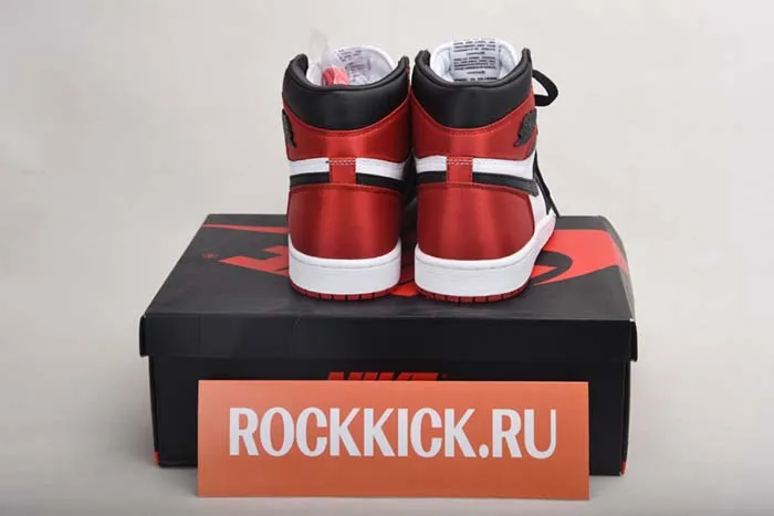 JORDAN 1 RETRO HIGH SATIN BLACK TOE - CD0461-016