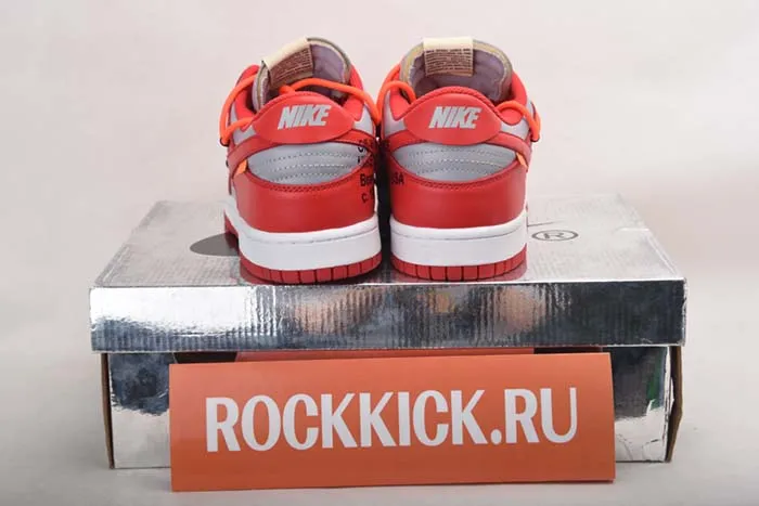 NIKE DUNK LOW OFF-WHITE UNIVERSITY RED - CT0856-600