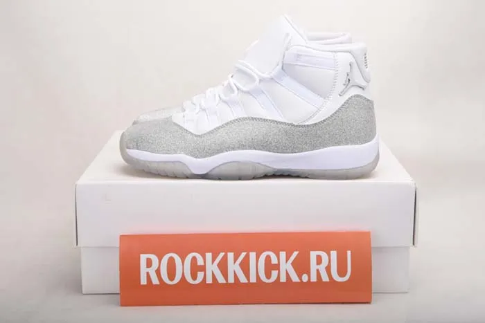 JORDAN 11 RETRO WHITE METALLIC SILVER - AR0715-100