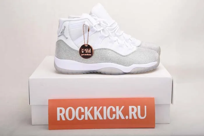 JORDAN 11 RETRO WHITE METALLIC SILVER - AR0715-100