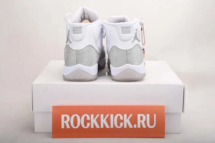 JORDAN 11 RETRO WHITE METALLIC SILVER - AR0715-100