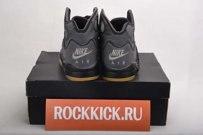 OFF WHITE AIR JORDAN 5 SP BLACK MUSLIN FIRE RED CT8480-001