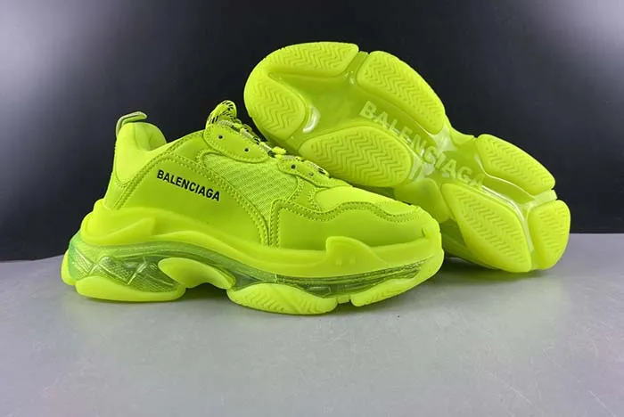 Ba*len*cia*ga triple s clear sole l.free dou.foam/not washed so fluo yellow 541624 w2ff1 5842