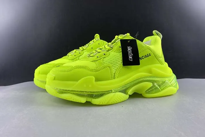 Ba*len*cia*ga triple s clear sole l.free dou.foam/not washed so fluo yellow 541624 w2ff1 5842
