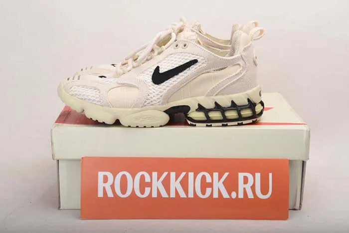 NIKE AIR ZOOM SPIRIDON CAGED STUSSY- FOSSIL CQ5486-200