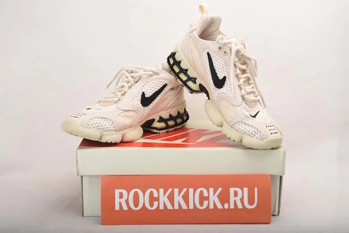 NIKE AIR ZOOM SPIRIDON CAGED STUSSY- FOSSIL CQ5486-200