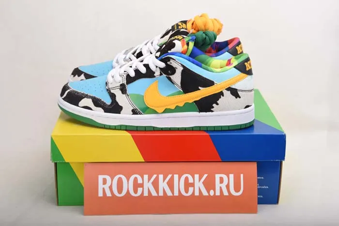 NIKE SWOOSH BEN JERRY''S NIKE SB DUNK LOW PRO QS CU3244-100
