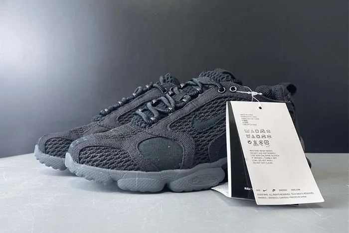 Stussy x Nike Air Zoom Spiridon Caged CQ5486-200 BLACK