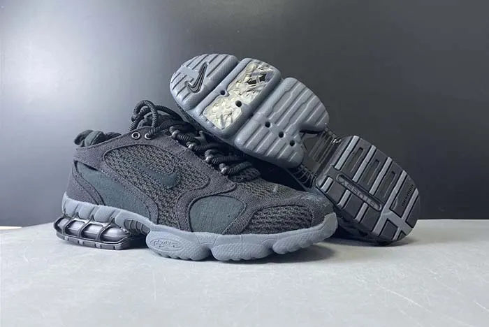 Stussy x Nike Air Zoom Spiridon Caged CQ5486-200 BLACK