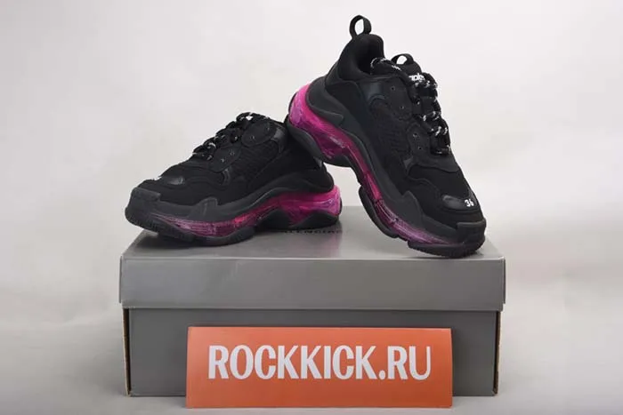 Ba*len*cia*ga triple s black sneaker 541624-w09o1-0829