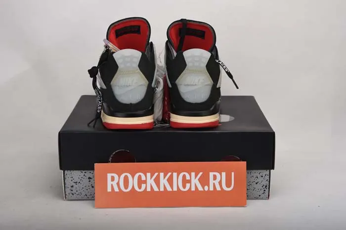 OFF WHITE x Air Jordan 4 “Bred” CV9388 001