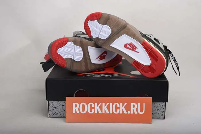 OFF WHITE x Air Jordan 4 “Bred” CV9388 001