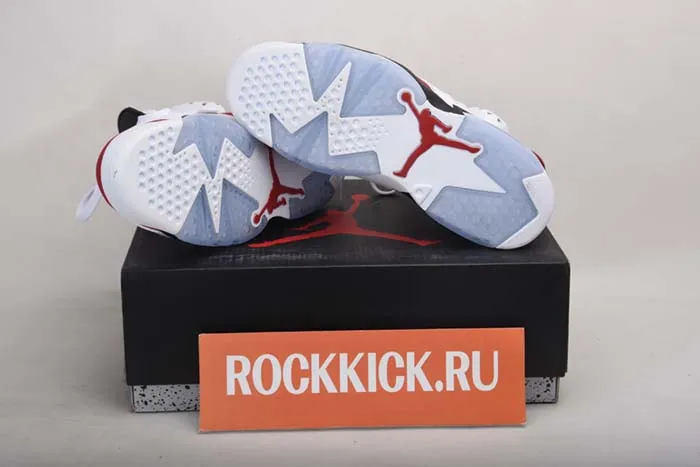 Air Jordan 6 VI Retro Carmine White Carmine Black 384664 160