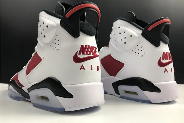 Air Jordan 6 VI Retro Carmine White Carmine Black 384664 160