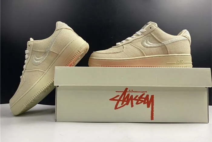 Stussy x Nike Air Force 1 Low “Fossil Stone” CZ9084-200