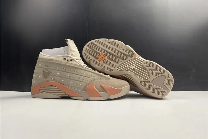 Clot x Air Jordan 14 Low: Sepia Stone DC9857-200