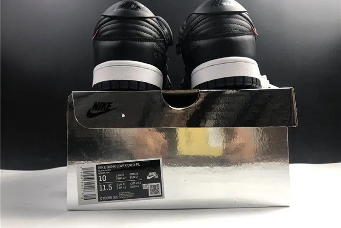 Nike Dunk Low X OW X FL Black White CT0856 002