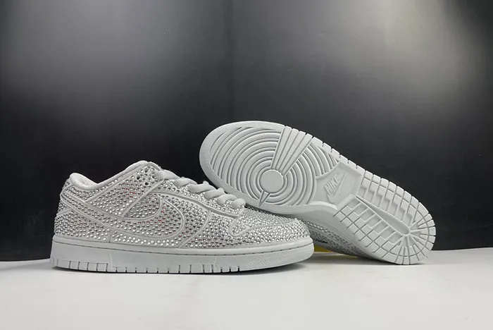 White and Blue Technical Mesh and Gray Calfskin