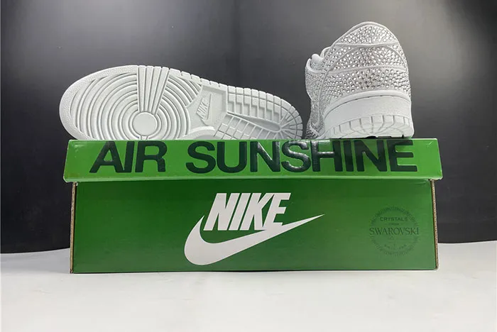 White and Blue Technical Mesh and Gray Calfskin