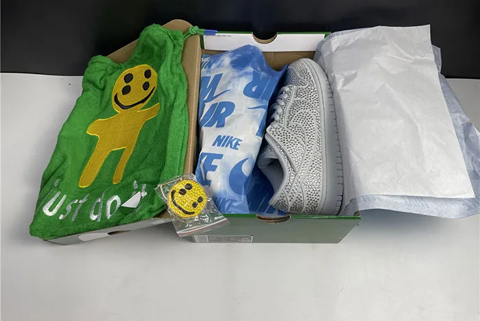 White and Blue Technical Mesh and Gray Calfskin