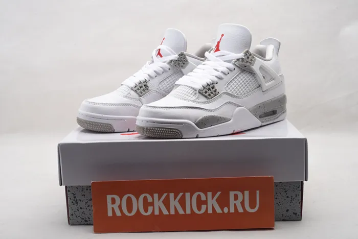 Air Jordan 4 AJ4 Retro Oreo White Tech Grey CT8527 100