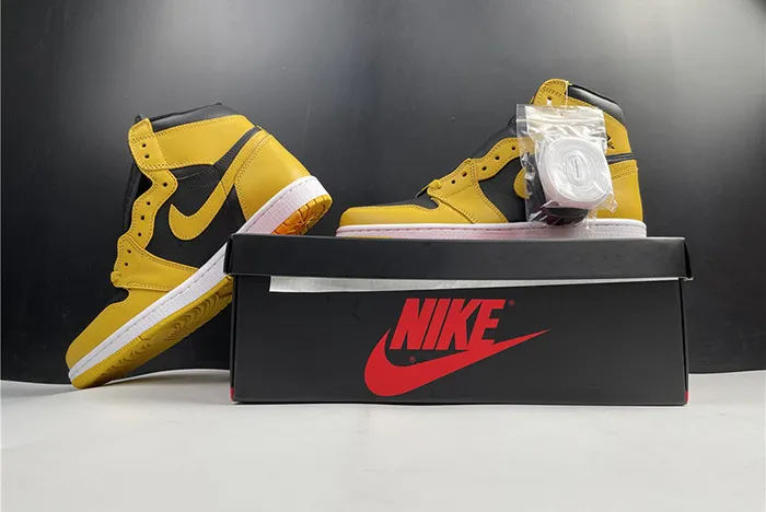 Air Jordan 1 High OG Pollen Black White 555088-701