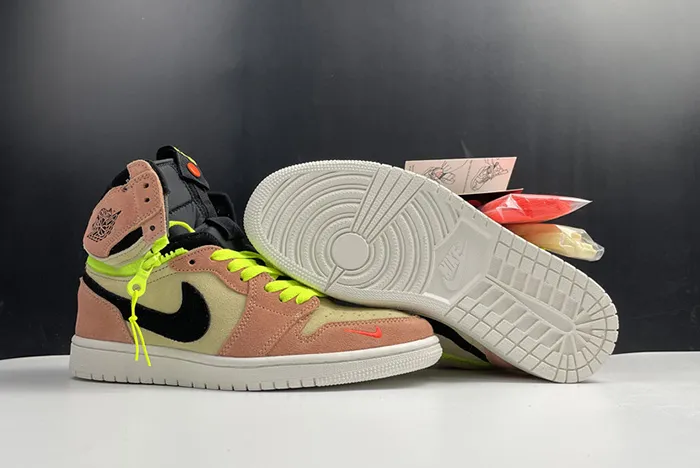 Air Jordan 1 High Switch Peach Neon CW6576 800