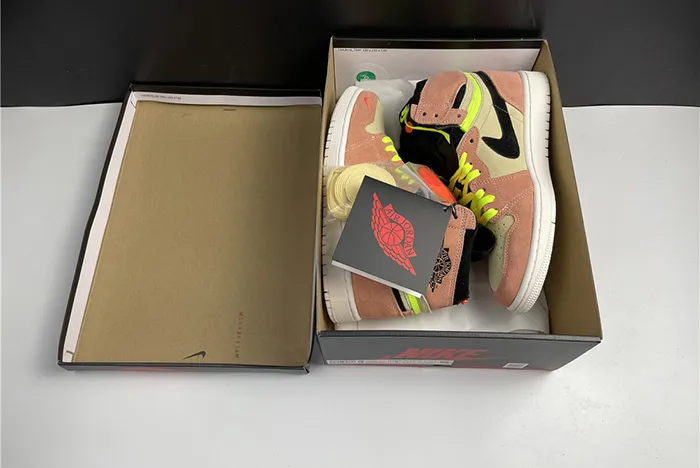 Air Jordan 1 High Switch Peach Neon CW6576 800
