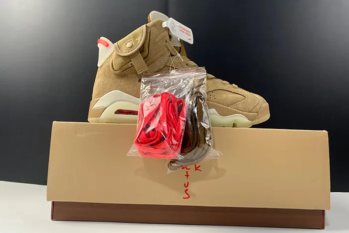 Travis Scott x Air Jordan 6 Retro SP British Khaki DH0690 200