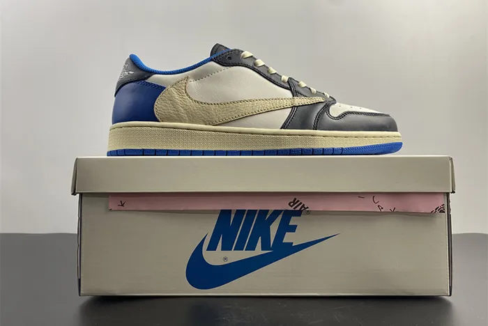 Air Jordan 1x Travis Scott x Fragment  Low Military Blue DM7866 140