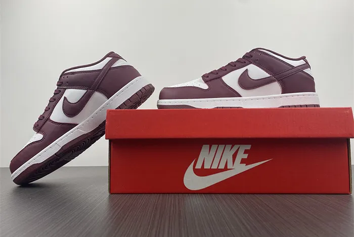 Nike SB Dunk Low Bordeaux Team Red White Shoes DD1503 108