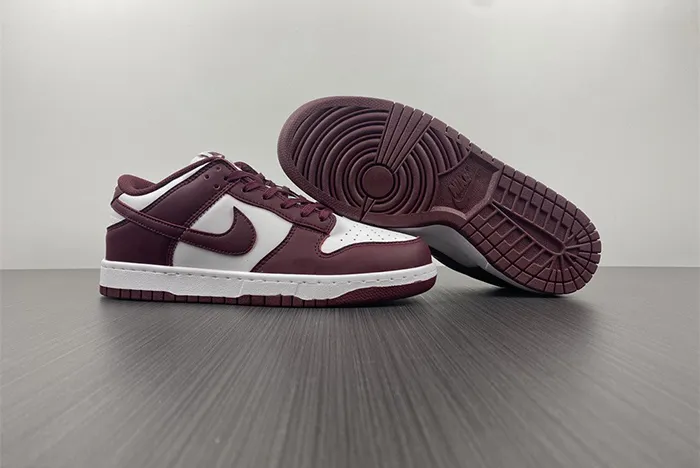 Nike SB Dunk Low Bordeaux Team Red White Shoes DD1503 108