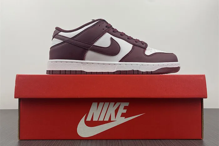 Nike SB Dunk Low Bordeaux Team Red White Shoes DD1503 108