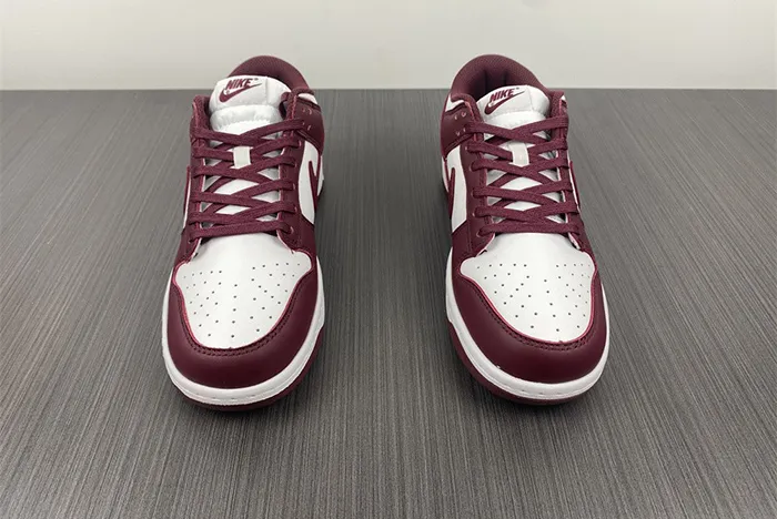 Nike SB Dunk Low Bordeaux Team Red White Shoes DD1503 108