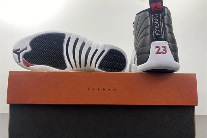 Air Jordan 12 Playoff Black Varsity Red White CT8013 006