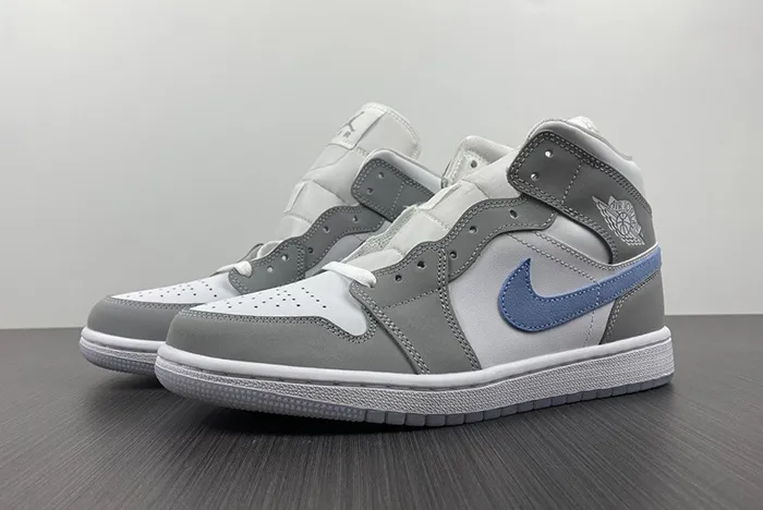 JORDAN 1 MID WOLF GREY ALUMINIUM BQ6472-105