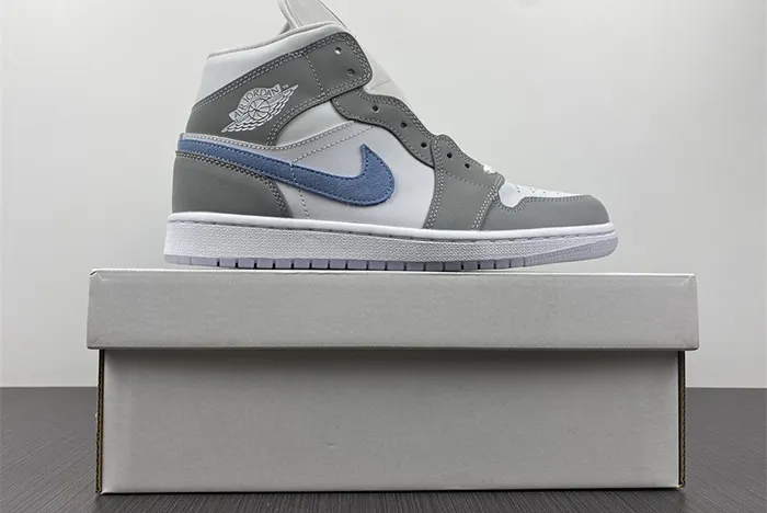 JORDAN 1 MID WOLF GREY ALUMINIUM BQ6472-105