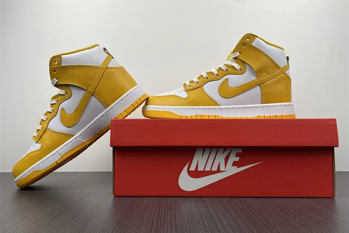 Nike Dunk High White Dark Sulfur DD1869-106