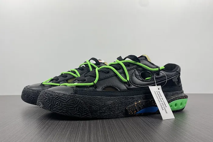 Off-White x Nike Blazer Low Black Green DH7863-001