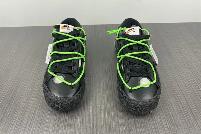 Off-White x Nike Blazer Low Black Green DH7863-001