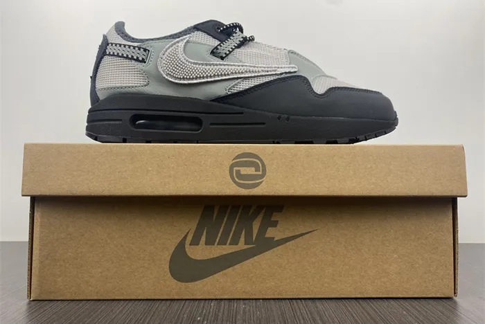 Travis Scott Nike Air Max 1 Wolf Grey Silver Black DO9392-001