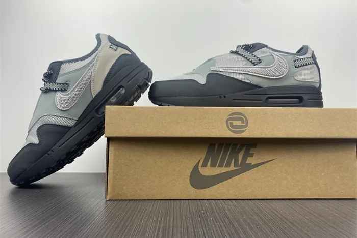 Travis Scott Nike Air Max 1 Wolf Grey Silver Black DO9392-001