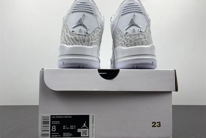 Nike Air Jordan 3 Retro BP White 429487-111