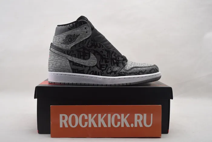 Air Jordan 1 High OG Rebellionaire Black White Particle Grey 555088-036